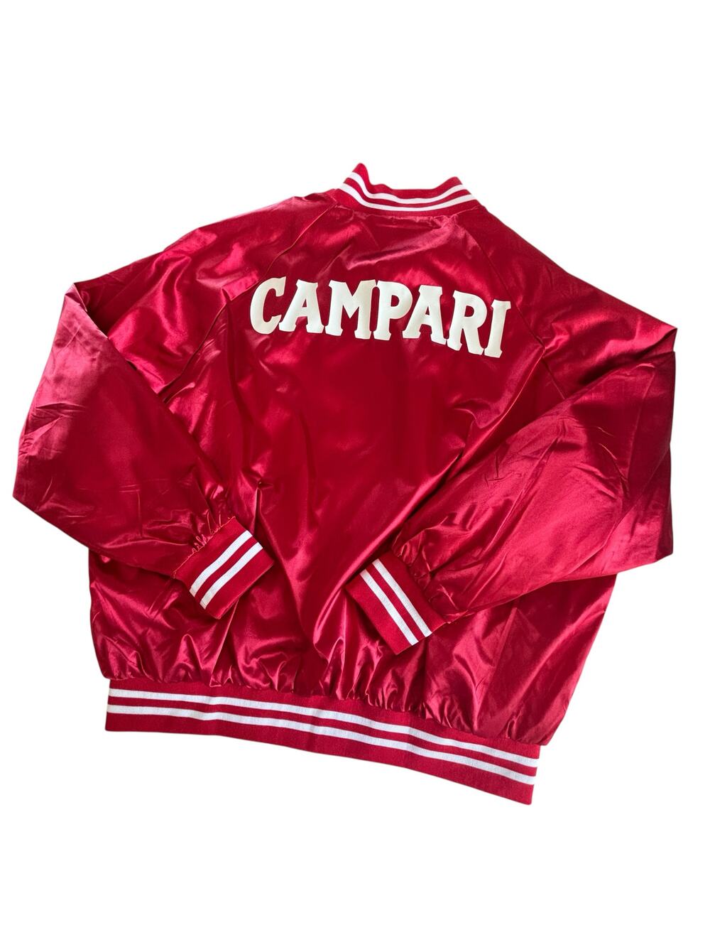 Augusta Sportswear Campari Limited Edition Red & White Shiny Varsity Jacket 2XL